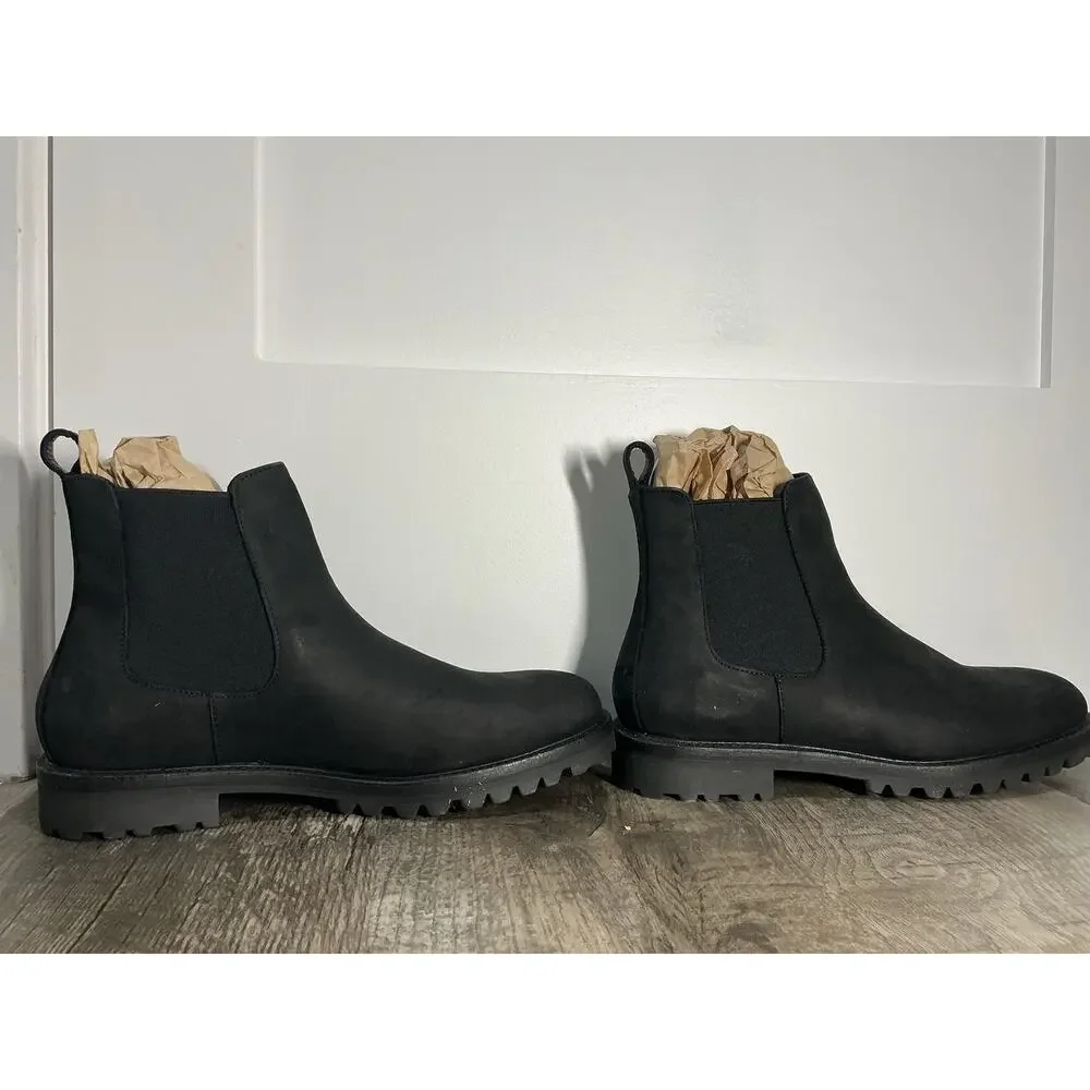 NEW Portland Leather Goods Patina Breaker Chelsea Leather Boots Mens Sz 10